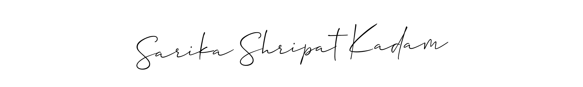 Design your own signature with our free online signature maker. With this signature software, you can create a handwritten (Allison_Script) signature for name Sarika Shripat Kadam. Sarika Shripat Kadam signature style 2 images and pictures png