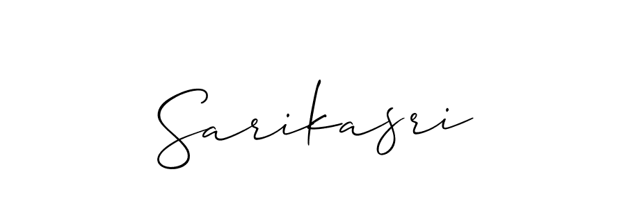 Also we have Sarikasri name is the best signature style. Create professional handwritten signature collection using Allison_Script autograph style. Sarikasri signature style 2 images and pictures png