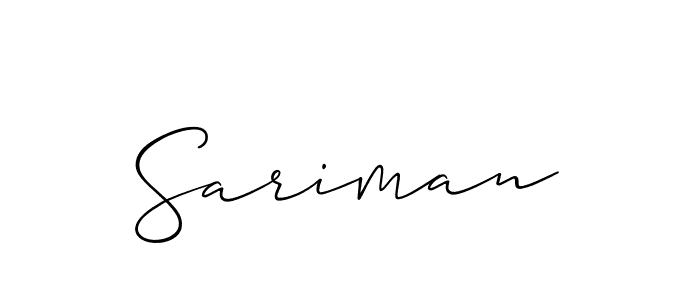 You can use this online signature creator to create a handwritten signature for the name Sariman. This is the best online autograph maker. Sariman signature style 2 images and pictures png