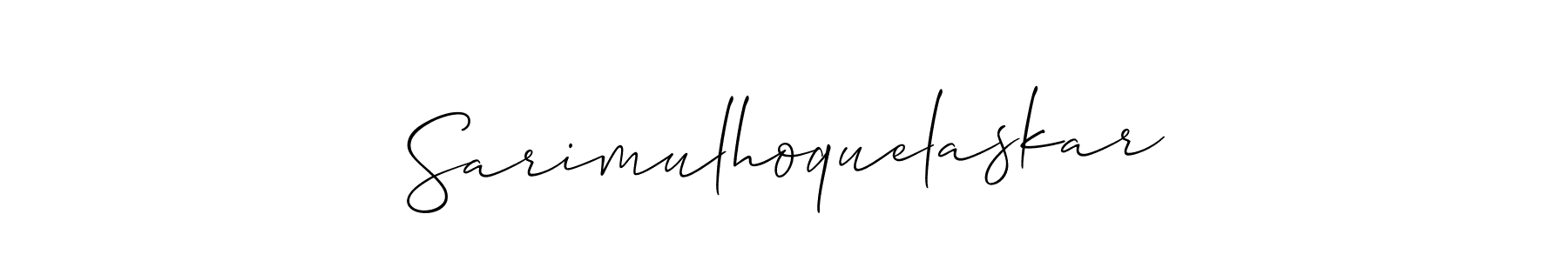 Sarimulhoquelaskar stylish signature style. Best Handwritten Sign (Allison_Script) for my name. Handwritten Signature Collection Ideas for my name Sarimulhoquelaskar. Sarimulhoquelaskar signature style 2 images and pictures png