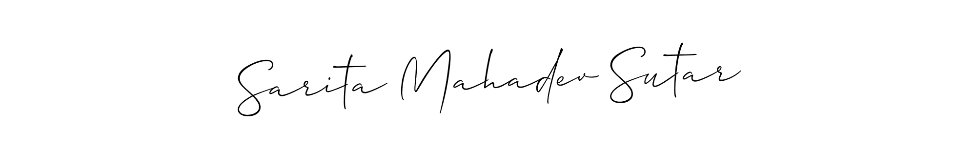 See photos of Sarita Mahadev Sutar official signature by Spectra . Check more albums & portfolios. Read reviews & check more about Allison_Script font. Sarita Mahadev Sutar signature style 2 images and pictures png