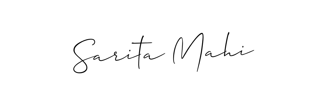 Once you've used our free online signature maker to create your best signature Allison_Script style, it's time to enjoy all of the benefits that Sarita Mahi name signing documents. Sarita Mahi signature style 2 images and pictures png