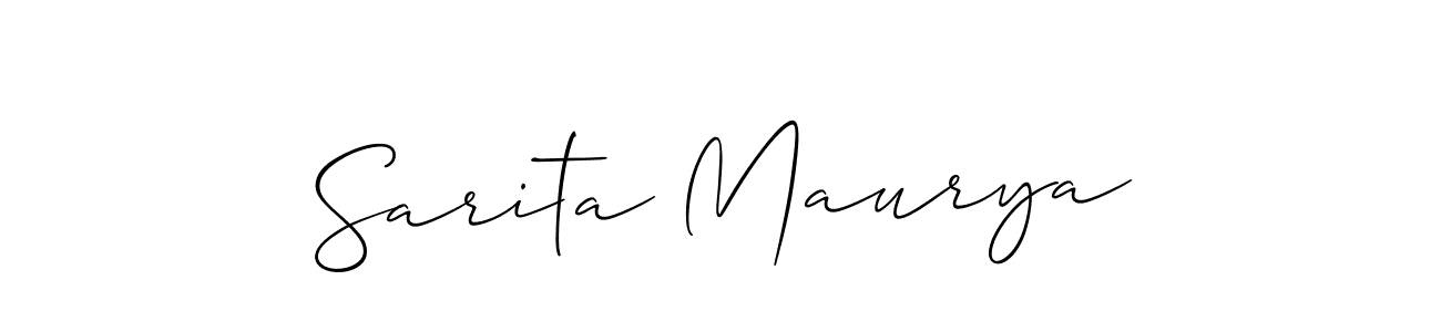 Make a beautiful signature design for name Sarita Maurya. Use this online signature maker to create a handwritten signature for free. Sarita Maurya signature style 2 images and pictures png