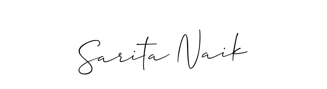 Sarita Naik stylish signature style. Best Handwritten Sign (Allison_Script) for my name. Handwritten Signature Collection Ideas for my name Sarita Naik. Sarita Naik signature style 2 images and pictures png
