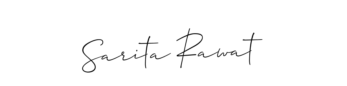 Make a beautiful signature design for name Sarita Rawat. Use this online signature maker to create a handwritten signature for free. Sarita Rawat signature style 2 images and pictures png