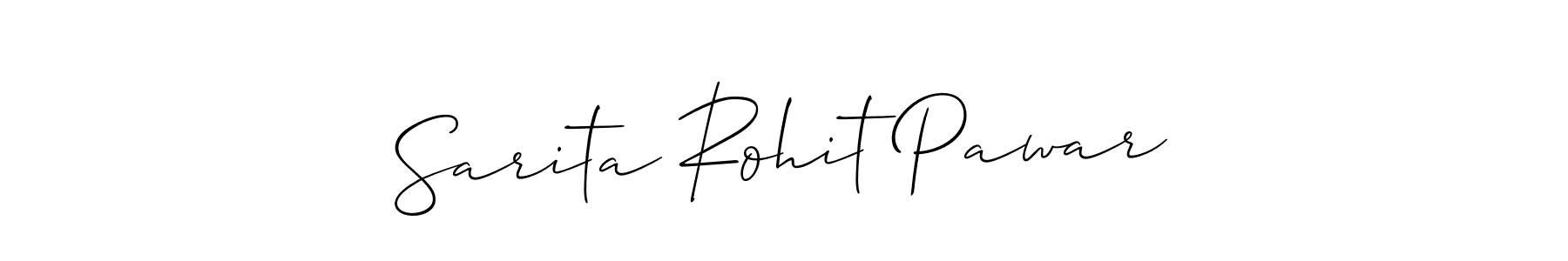 It looks lik you need a new signature style for name Sarita Rohit Pawar. Design unique handwritten (Allison_Script) signature with our free signature maker in just a few clicks. Sarita Rohit Pawar signature style 2 images and pictures png