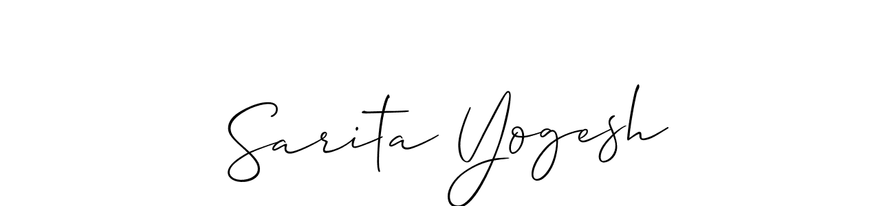 Once you've used our free online signature maker to create your best signature Allison_Script style, it's time to enjoy all of the benefits that Sarita Yogesh name signing documents. Sarita Yogesh signature style 2 images and pictures png