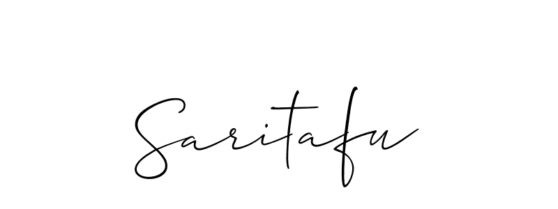 Make a beautiful signature design for name Saritafu. With this signature (Allison_Script) style, you can create a handwritten signature for free. Saritafu signature style 2 images and pictures png