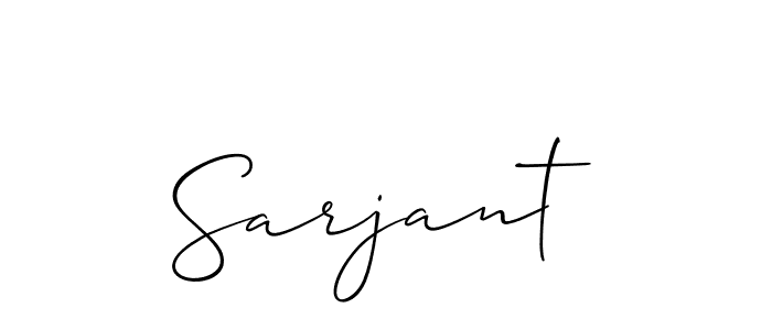 Sarjant stylish signature style. Best Handwritten Sign (Allison_Script) for my name. Handwritten Signature Collection Ideas for my name Sarjant. Sarjant signature style 2 images and pictures png