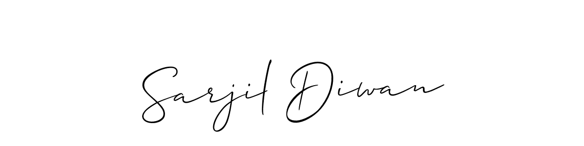 Best and Professional Signature Style for Sarjil Diwan. Allison_Script Best Signature Style Collection. Sarjil Diwan signature style 2 images and pictures png