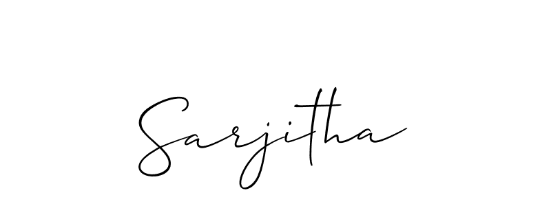 Once you've used our free online signature maker to create your best signature Allison_Script style, it's time to enjoy all of the benefits that Sarjitha name signing documents. Sarjitha signature style 2 images and pictures png