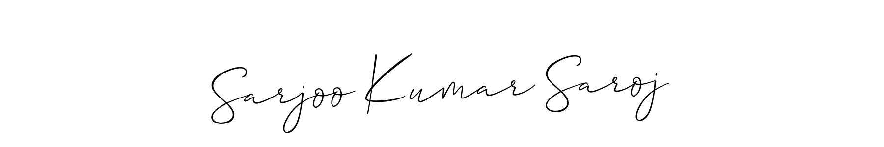 You can use this online signature creator to create a handwritten signature for the name Sarjoo Kumar Saroj. This is the best online autograph maker. Sarjoo Kumar Saroj signature style 2 images and pictures png