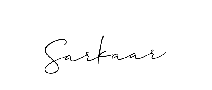 Create a beautiful signature design for name Sarkaar. With this signature (Allison_Script) fonts, you can make a handwritten signature for free. Sarkaar signature style 2 images and pictures png