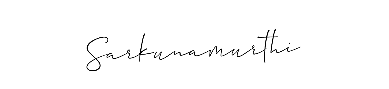 It looks lik you need a new signature style for name Sarkunamurthi. Design unique handwritten (Allison_Script) signature with our free signature maker in just a few clicks. Sarkunamurthi signature style 2 images and pictures png