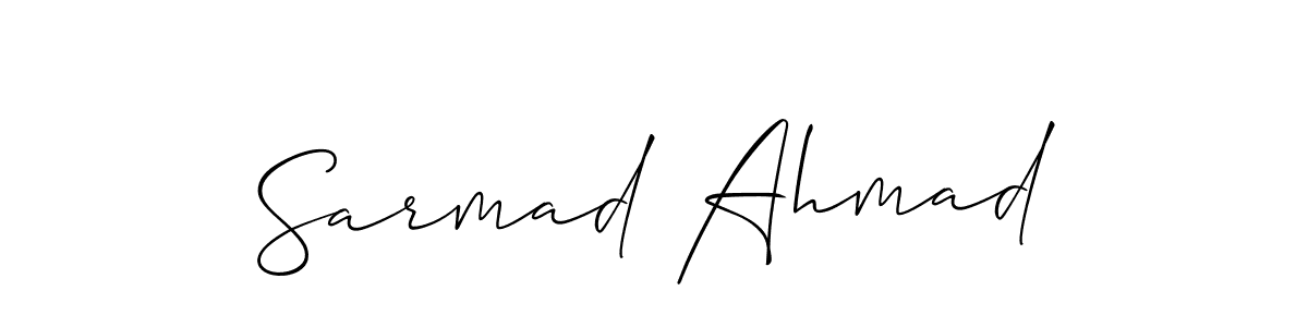 Here are the top 10 professional signature styles for the name Sarmad Ahmad. These are the best autograph styles you can use for your name. Sarmad Ahmad signature style 2 images and pictures png