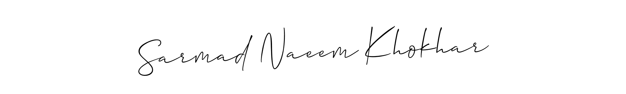 Here are the top 10 professional signature styles for the name Sarmad Naeem Khokhar. These are the best autograph styles you can use for your name. Sarmad Naeem Khokhar signature style 2 images and pictures png