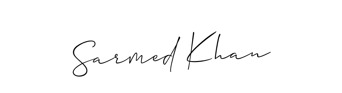 Once you've used our free online signature maker to create your best signature Allison_Script style, it's time to enjoy all of the benefits that Sarmed Khan name signing documents. Sarmed Khan signature style 2 images and pictures png