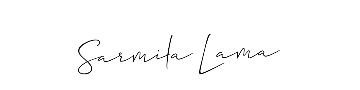 Check out images of Autograph of Sarmila Lama name. Actor Sarmila Lama Signature Style. Allison_Script is a professional sign style online. Sarmila Lama signature style 2 images and pictures png