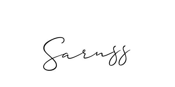 Best and Professional Signature Style for Sarnss. Allison_Script Best Signature Style Collection. Sarnss signature style 2 images and pictures png
