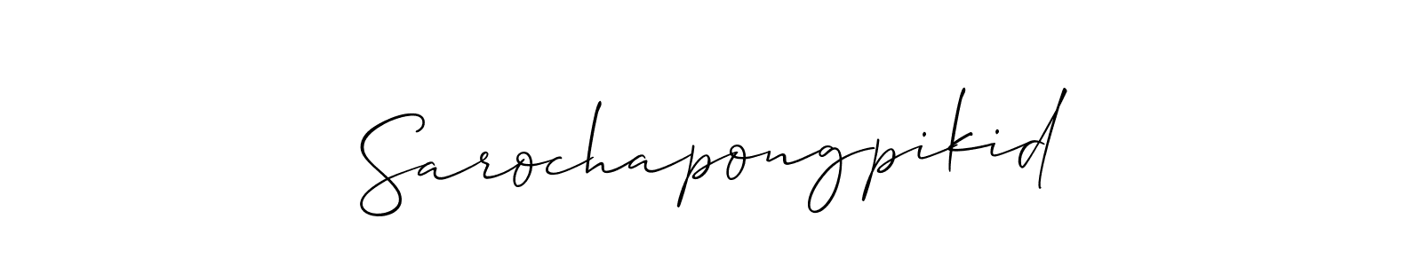 How to Draw Sarochapongpikid signature style? Allison_Script is a latest design signature styles for name Sarochapongpikid. Sarochapongpikid signature style 2 images and pictures png