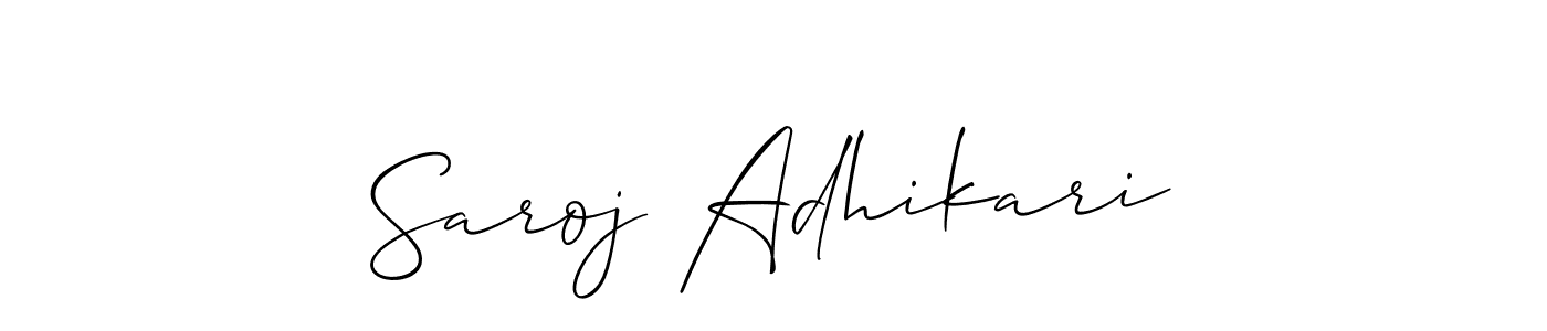 Once you've used our free online signature maker to create your best signature Allison_Script style, it's time to enjoy all of the benefits that Saroj Adhikari name signing documents. Saroj Adhikari signature style 2 images and pictures png