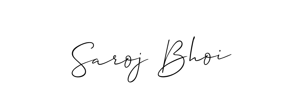 It looks lik you need a new signature style for name Saroj Bhoi. Design unique handwritten (Allison_Script) signature with our free signature maker in just a few clicks. Saroj Bhoi signature style 2 images and pictures png