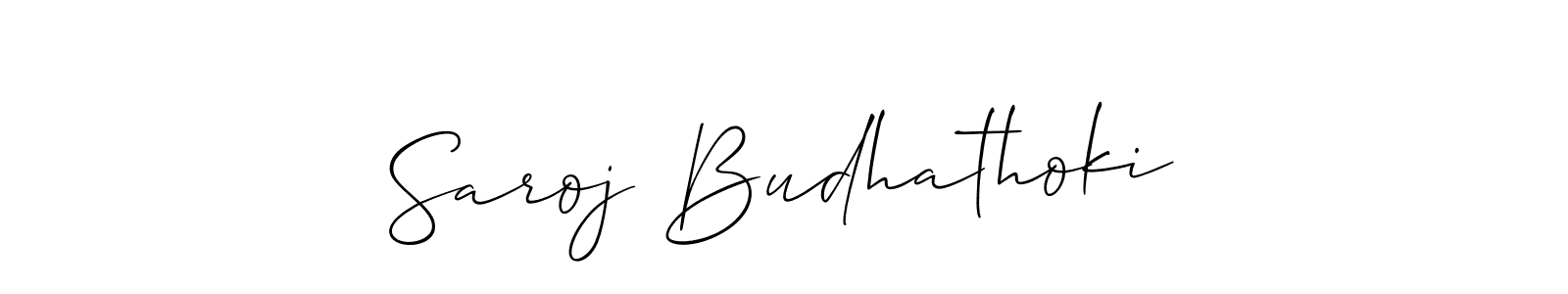 Make a beautiful signature design for name Saroj Budhathoki. Use this online signature maker to create a handwritten signature for free. Saroj Budhathoki signature style 2 images and pictures png