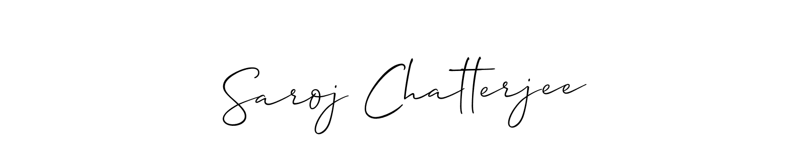 if you are searching for the best signature style for your name Saroj Chatterjee. so please give up your signature search. here we have designed multiple signature styles  using Allison_Script. Saroj Chatterjee signature style 2 images and pictures png
