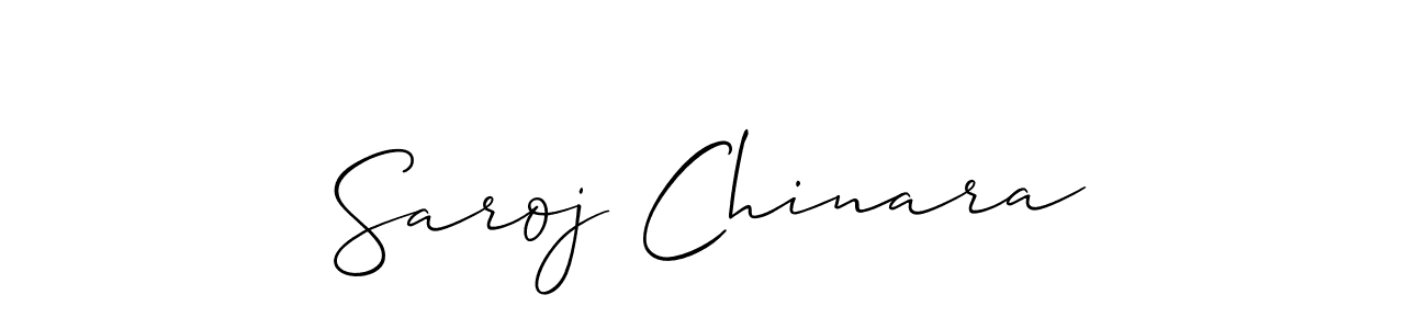 Saroj Chinara stylish signature style. Best Handwritten Sign (Allison_Script) for my name. Handwritten Signature Collection Ideas for my name Saroj Chinara. Saroj Chinara signature style 2 images and pictures png