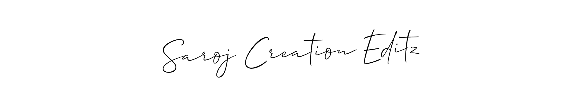 You can use this online signature creator to create a handwritten signature for the name Saroj Creation Editz. This is the best online autograph maker. Saroj Creation Editz signature style 2 images and pictures png