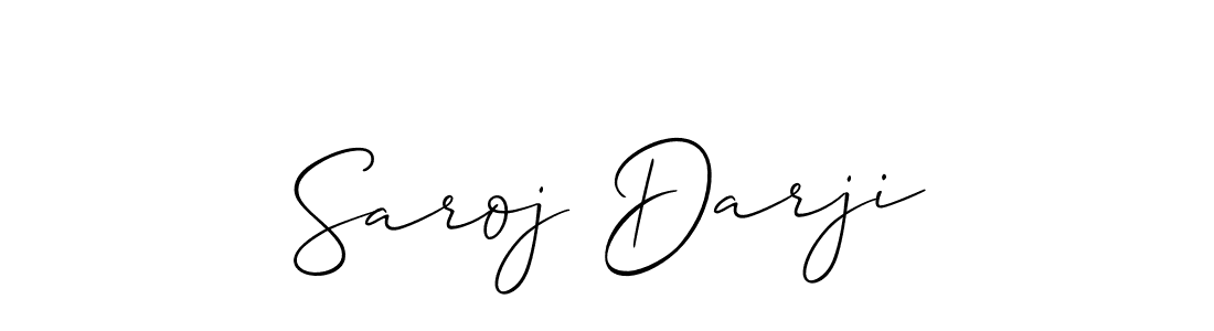 Use a signature maker to create a handwritten signature online. With this signature software, you can design (Allison_Script) your own signature for name Saroj Darji. Saroj Darji signature style 2 images and pictures png