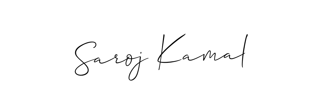 Make a short Saroj Kamal signature style. Manage your documents anywhere anytime using Allison_Script. Create and add eSignatures, submit forms, share and send files easily. Saroj Kamal signature style 2 images and pictures png