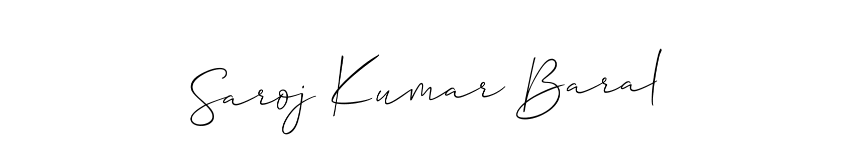 It looks lik you need a new signature style for name Saroj Kumar Baral. Design unique handwritten (Allison_Script) signature with our free signature maker in just a few clicks. Saroj Kumar Baral signature style 2 images and pictures png