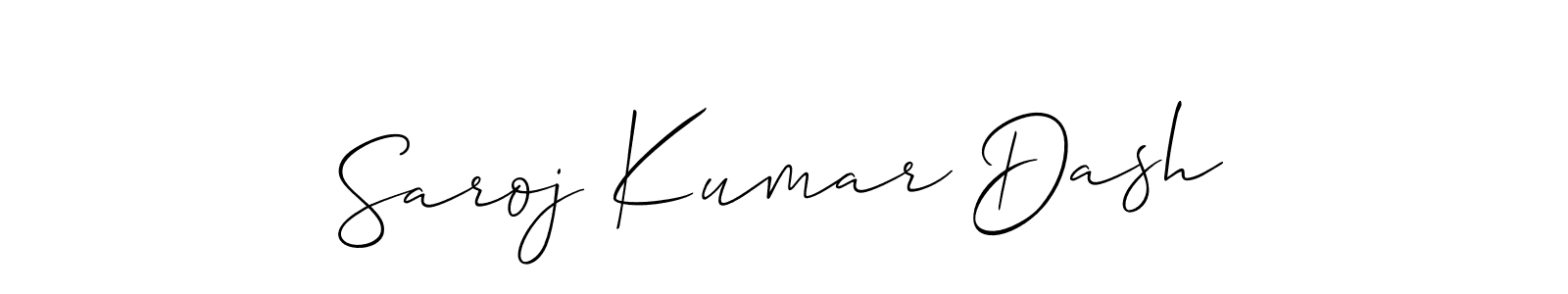 How to make Saroj Kumar Dash signature? Allison_Script is a professional autograph style. Create handwritten signature for Saroj Kumar Dash name. Saroj Kumar Dash signature style 2 images and pictures png