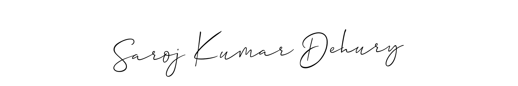 Use a signature maker to create a handwritten signature online. With this signature software, you can design (Allison_Script) your own signature for name Saroj Kumar Dehury. Saroj Kumar Dehury signature style 2 images and pictures png