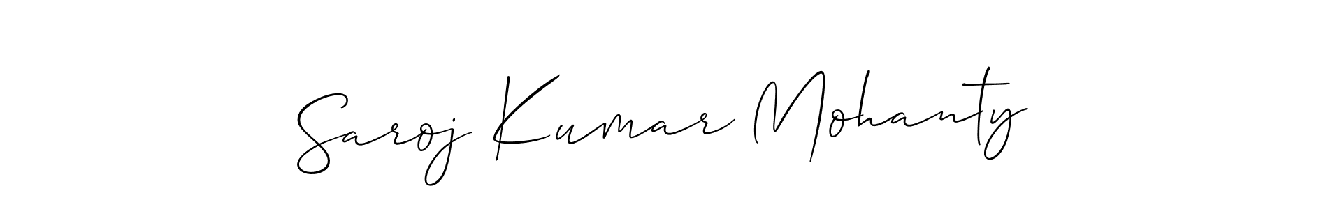 Make a beautiful signature design for name Saroj Kumar Mohanty. With this signature (Allison_Script) style, you can create a handwritten signature for free. Saroj Kumar Mohanty signature style 2 images and pictures png