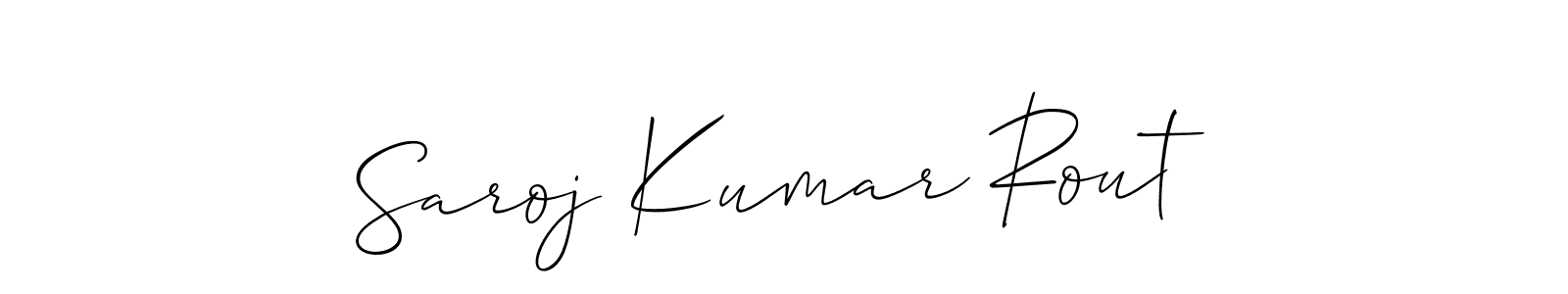 Make a beautiful signature design for name Saroj Kumar Rout. Use this online signature maker to create a handwritten signature for free. Saroj Kumar Rout signature style 2 images and pictures png