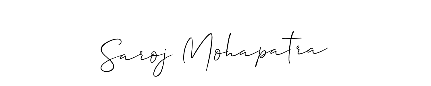 How to make Saroj Mohapatra name signature. Use Allison_Script style for creating short signs online. This is the latest handwritten sign. Saroj Mohapatra signature style 2 images and pictures png