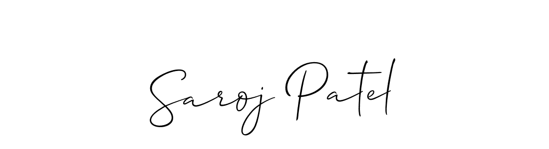 How to Draw Saroj Patel signature style? Allison_Script is a latest design signature styles for name Saroj Patel. Saroj Patel signature style 2 images and pictures png