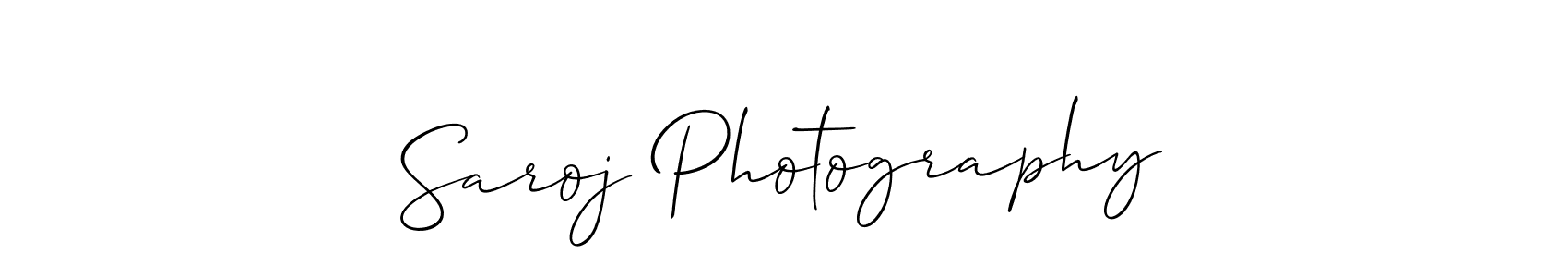 if you are searching for the best signature style for your name Saroj Photography. so please give up your signature search. here we have designed multiple signature styles  using Allison_Script. Saroj Photography signature style 2 images and pictures png