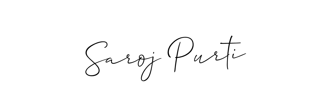 if you are searching for the best signature style for your name Saroj Purti. so please give up your signature search. here we have designed multiple signature styles  using Allison_Script. Saroj Purti signature style 2 images and pictures png