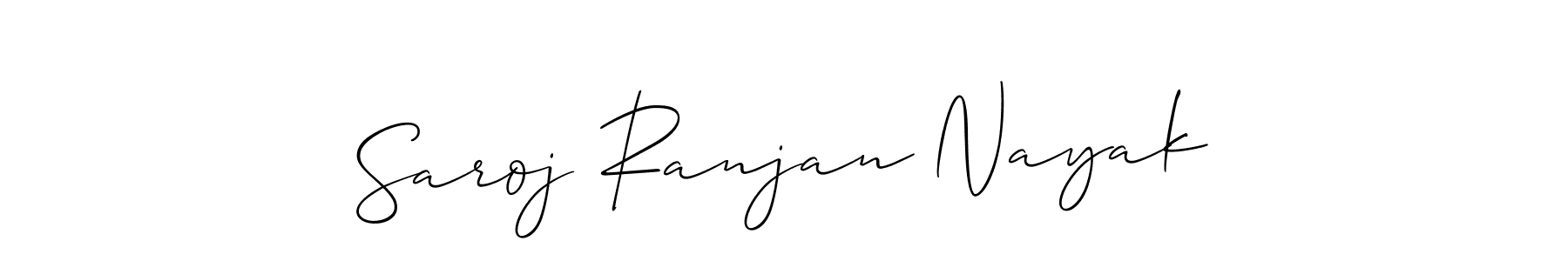 Use a signature maker to create a handwritten signature online. With this signature software, you can design (Allison_Script) your own signature for name Saroj Ranjan Nayak. Saroj Ranjan Nayak signature style 2 images and pictures png