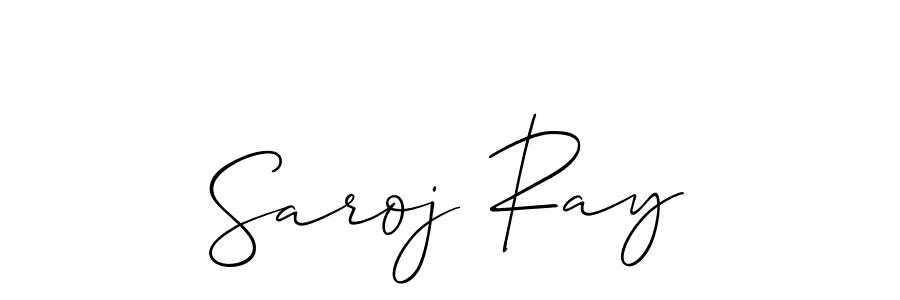 Make a beautiful signature design for name Saroj Ray. With this signature (Allison_Script) style, you can create a handwritten signature for free. Saroj Ray signature style 2 images and pictures png