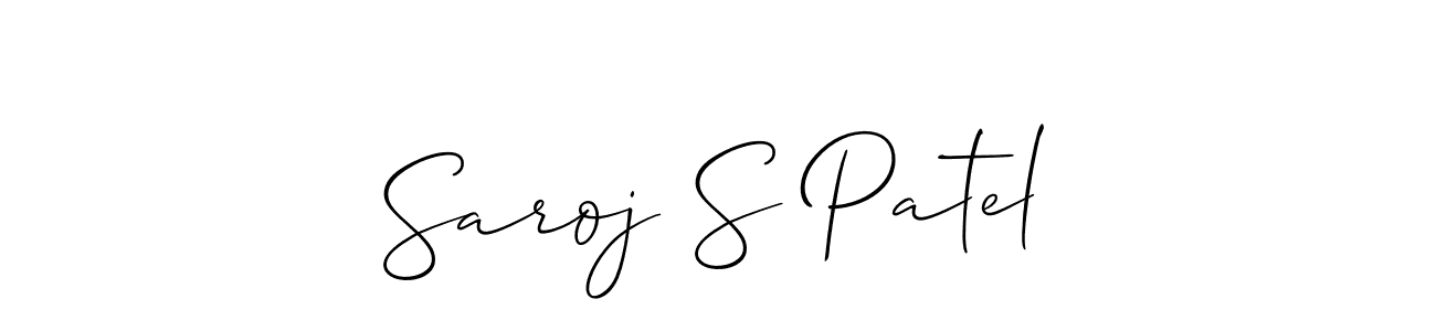 Once you've used our free online signature maker to create your best signature Allison_Script style, it's time to enjoy all of the benefits that Saroj S Patel name signing documents. Saroj S Patel signature style 2 images and pictures png