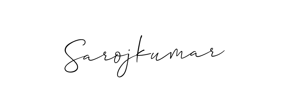 Sarojkumar stylish signature style. Best Handwritten Sign (Allison_Script) for my name. Handwritten Signature Collection Ideas for my name Sarojkumar. Sarojkumar signature style 2 images and pictures png