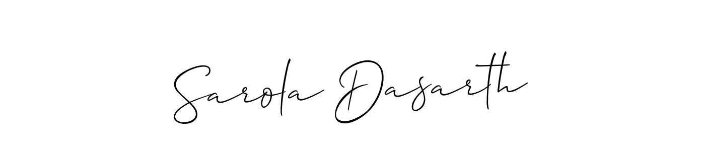 Make a beautiful signature design for name Sarola Dasarth. Use this online signature maker to create a handwritten signature for free. Sarola Dasarth signature style 2 images and pictures png