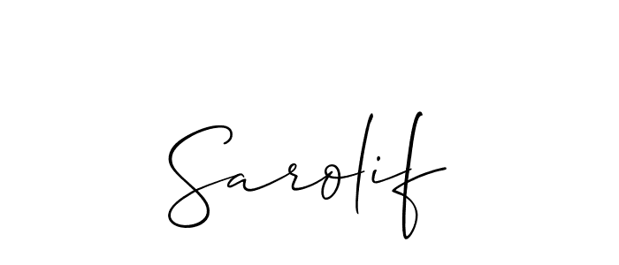 This is the best signature style for the Sarolif name. Also you like these signature font (Allison_Script). Mix name signature. Sarolif signature style 2 images and pictures png