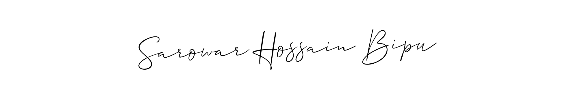 if you are searching for the best signature style for your name Sarowar Hossain Bipu. so please give up your signature search. here we have designed multiple signature styles  using Allison_Script. Sarowar Hossain Bipu signature style 2 images and pictures png