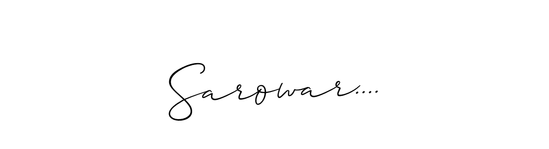 Best and Professional Signature Style for Sarowar..... Allison_Script Best Signature Style Collection. Sarowar.... signature style 2 images and pictures png