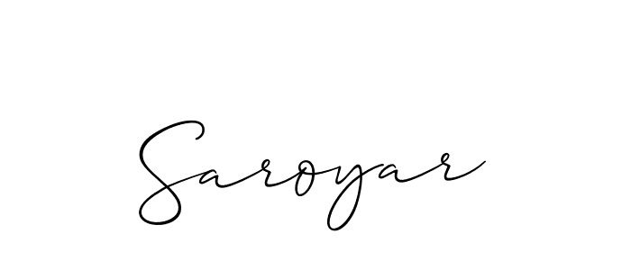 Also You can easily find your signature by using the search form. We will create Saroyar name handwritten signature images for you free of cost using Allison_Script sign style. Saroyar signature style 2 images and pictures png